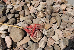 Colorado River Rock 4-8 Gravel, Gravel Services, Lawrence, Kansas